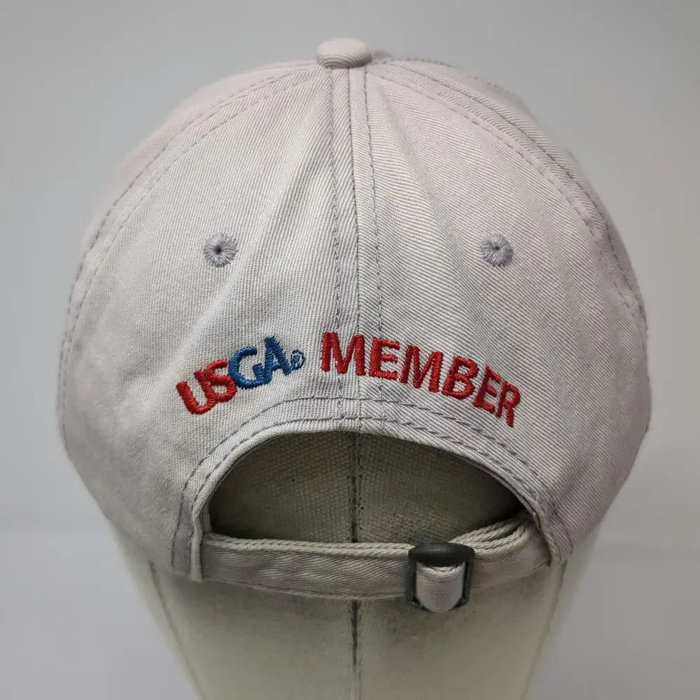 USGA Baseball Cap Gray One Size Slideback Oakmont 2016 US Open Member Golf Hat